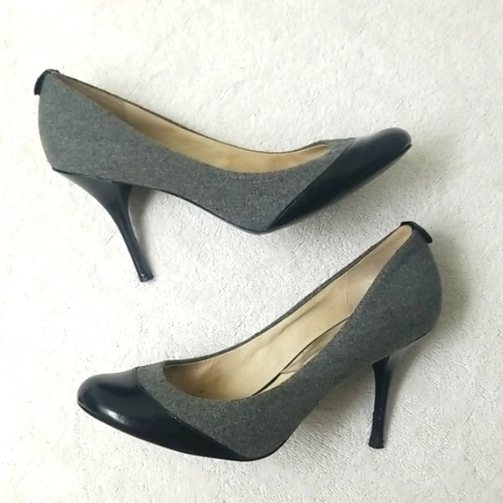 MICHAEL KORS cap toe pumps